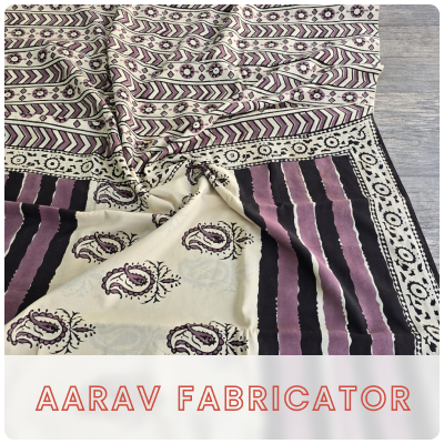 Bagru Hand Block Printed Saree