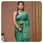 Bagru Hand Block Printed Saree