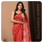 Chanderi Hand Block Printed Saree