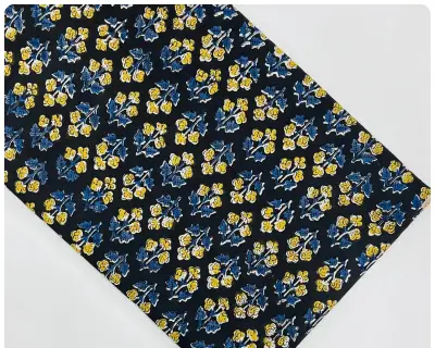 Bagru Hand Block Print Cotton Fabric - Design 1