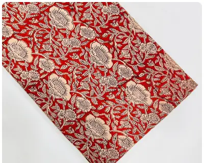 Bagru Hand Block Print Cotton Fabric - Design 2
