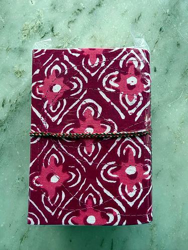 Magenta Floral Handmade Sketch Book