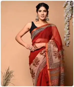 Hand Block Sarees by Chhap by Atharv, Jaipur